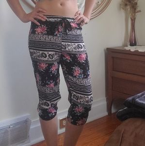Floral Capri Pants
